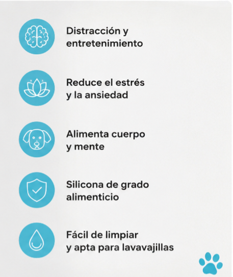 Comedero Lento de Silicona para Perros | Reduce la Ansiedad al Comer